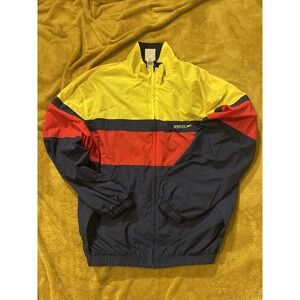 Vintage Y2k Speedo Jacket Yellow Red Blue‎ Size L